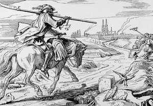 The Grim Reaper Comes Riding by German School